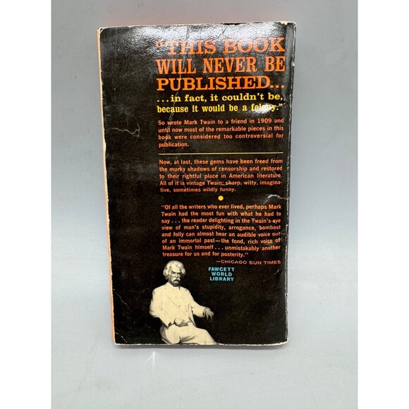 Mark Twain Letters From The Earth Paperback book 1967 Bernard DeVoto Fawcet READ - Picture 2 of 6